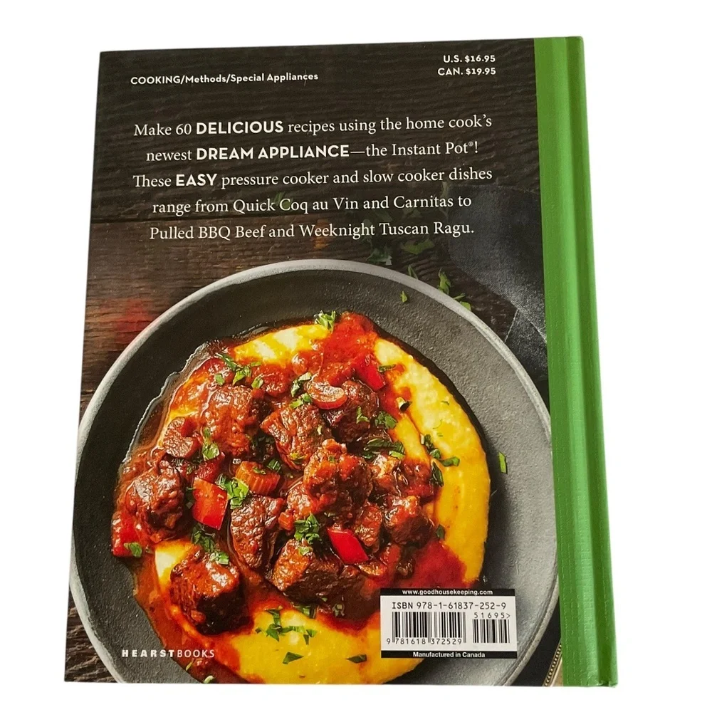 Good Housekeeping Instant Pot Cookbook Hardcover 60 Recipes